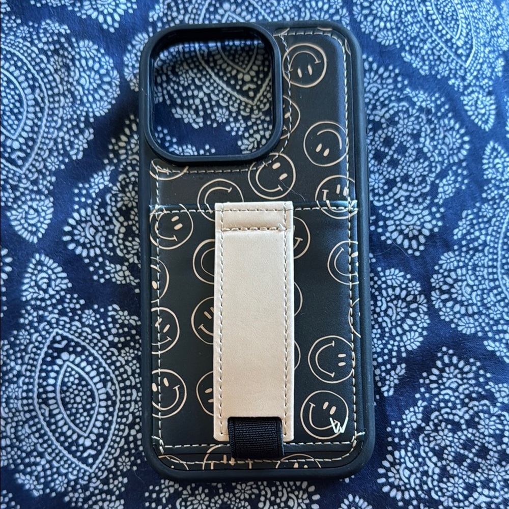 Smiley Face Black Phone Case